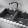 Кухонная мойка Granula 8101, ГРАФИТ (ЧЁРНО-СЕРЫЙ), кварц 810х500 Кухонная мойка Granula 8101, ГРАФИТ (ЧЁРНО-СЕРЫЙ), кварц 810х500