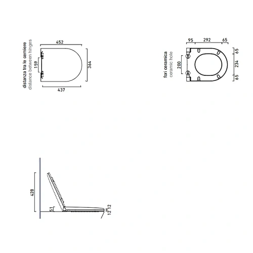 Крышка-сиденье Catalano Comfort 0951500001 c микролифтом, белый глянцевый Крышка-сиденье Catalano Comfort 0951500001 c микролифтом, белый глянцевый