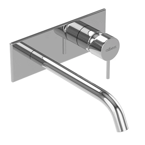 Смеситель для раковины CEZARES LEAF-BLI1-L-01-W0 встраиваемый, длина излива 23 см, хром Смеситель для раковины CEZARES LEAF-BLI1-L-01-W0 встраиваемый, длина излива 23 см, хром