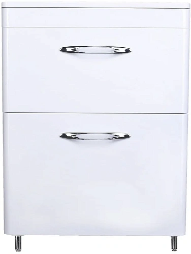 Тумба под раковину Style Line Каре 60 (2 ящ.) Люкс белая, PLUS СС-00002265 Тумба под раковину Style Line Каре 60 (2 ящ.) Люкс белая, PLUS СС-00002265