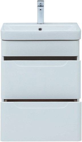 Тумба под раковину Aquanet София 50 белый глянец (2 ящика) 00274171 Тумба под раковину Aquanet София 50 белый глянец (2 ящика) 00274171