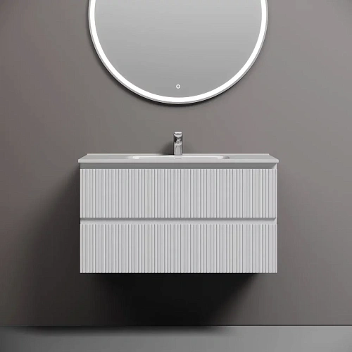 Тумба под раковину Sancos Snob T SNT90W 890х445х500 Bianco, подвесная Тумба под раковину Sancos Snob T SNT90W 890х445х500 Bianco, подвесная