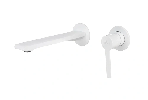 Смеситель для раковины Kaiser Serio настенный белый матовый 05511-4 Смеситель для раковины Kaiser Serio настенный белый матовый 05511-4