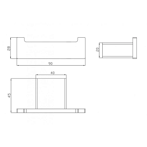 Крючок Milacio Ultra (MCU.950.SS) двойной сталь нержавеющая Крючок Milacio Ultra (MCU.950.SS) двойной сталь нержавеющая