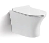 Унитаз подвесной CeramaLux 2617E белый с крышкой микролифт Унитаз подвесной CeramaLux 2617E белый с крышкой микролифт