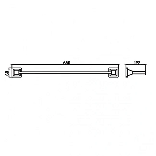 Полотенцедержатель Kaiser Moderne KH-1038 Полотенцедержатель Kaiser Moderne KH-1038