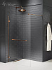 Картинка анонса товара «душевая перегородка new trendy avexa copper brushed 50x200 exk-7164 брашированная медь»