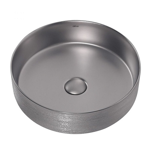Раковина ABBER Bequem AC2109BSM накладная, серебро матовое Раковина ABBER Bequem AC2109BSM накладная, серебро матовое