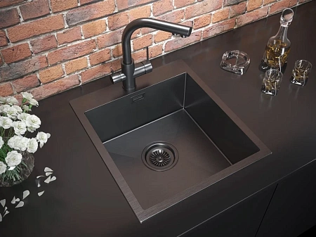 Смеситель для кухни ESSEN, PVD, вороненая сталь, 213011-GM, Paulmark Es213011-GM Смеситель для кухни ESSEN, PVD, вороненая сталь, 213011-GM, Paulmark Es213011-GM