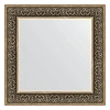 Зеркало в багетной раме Evoform Definite BY 3160 73 x 73 см, вензель серебряный