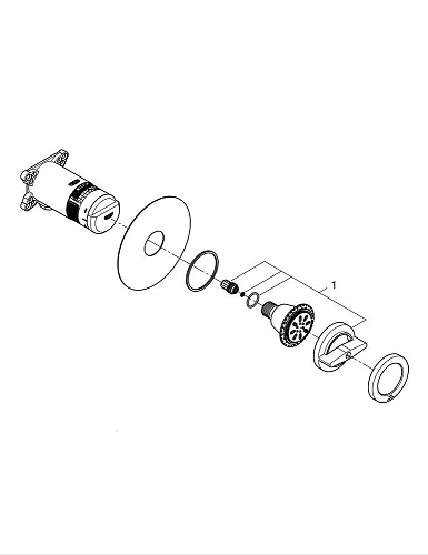 Боковой душ GROHE Rainshower SmartActive 75, круглый, 2 режима струи, хром (26801000) Боковой душ GROHE Rainshower SmartActive 75, круглый, 2 режима струи, хром (26801000)