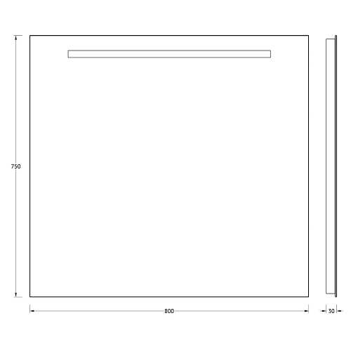 Зеркало Evoform Lumline BY 2005 80х75 см со встроенным LUM-светильником Зеркало Evoform Lumline BY 2005 80х75 см со встроенным LUM-светильником