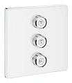 Смеситель для душа GROHE Grohtherm SmartControl на 3 выхода, белая луна (29158LS0) внешняя часть Смеситель для душа GROHE Grohtherm SmartControl на 3 выхода, белая луна (29158LS0) внешняя часть
