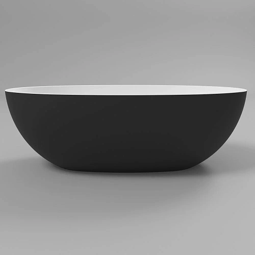 Ванна из искусственного камня WHITECROSS Diamond 170x87 (черный/белый мат) искусственный камень 0201 0201.170087.20100 Ванна из искусственного камня WHITECROSS Diamond 170x87 (черный/белый мат) искусственный камень 0201 0201.170087.20100