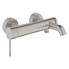 Смеситель для ванны GROHE Essence New (33624DC1) суперсталь