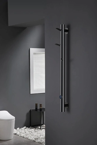 Полотенцесушитель электрический Boheme OAK 724-SGM SHINE GUN METAL Полотенцесушитель электрический Boheme OAK 724-SGM SHINE GUN METAL