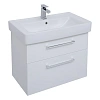 Тумба под раковину DREJA Q MAX, 70 см, подвесная, 2 ящика, белый глянец 77.0005W Тумба под раковину DREJA Q MAX, 70 см, подвесная, 2 ящика, белый глянец 77.0005W