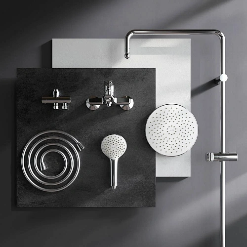 Душевая система AM.PM Gem F40890A14 верхний душ d 220 мм Душевая система AM.PM Gem F40890A14 верхний душ d 220 мм