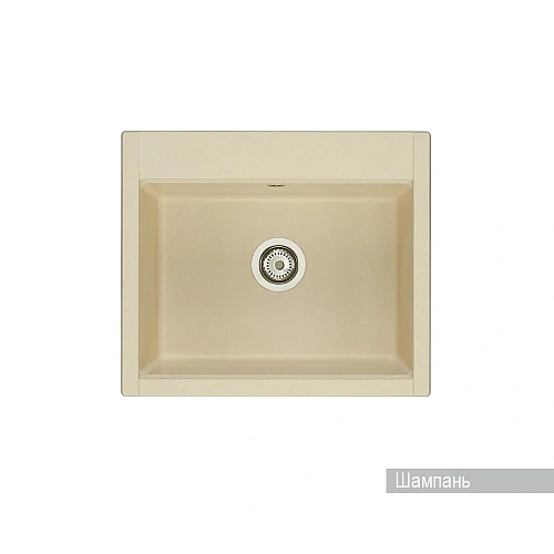 Кухонная мойка Aquaton Делия 60 1A715232LD290 из литого мрамора, прямоугольная, шампань Кухонная мойка Aquaton Делия 60 1A715232LD290 из литого мрамора, прямоугольная, шампань