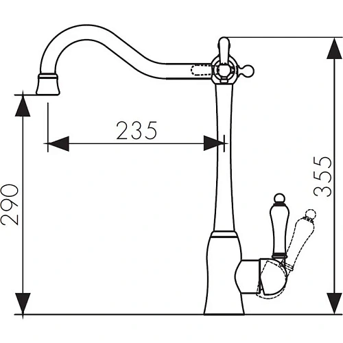 Смеситель для кухни Kaiser Vincent 31944-2 Смеситель для кухни Kaiser Vincent 31944-2