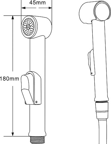 Гигиеническая лейка STWORKI Ольборг OL-08Sg 549515 Гигиеническая лейка STWORKI Ольборг OL-08Sg 549515