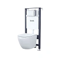 Комплект унитаза IDDIS Basic с инсталляцией и клавишей смыва (BASB010i73) Комплект унитаза IDDIS Basic с инсталляцией и клавишей смыва (BASB010i73)