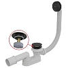 Слив-перелив AlcaPlast A507BLACK click/clak черный матовый
