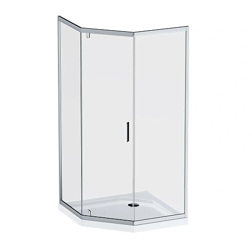 Душевой уголок AM.PM Gem W90G-405-090MT 5-corner Pivot 90x90 стекло прозрачное, профиль хром матовый Душевой уголок AM.PM Gem W90G-405-090MT 5-corner Pivot 90x90 стекло прозрачное, профиль хром матовый