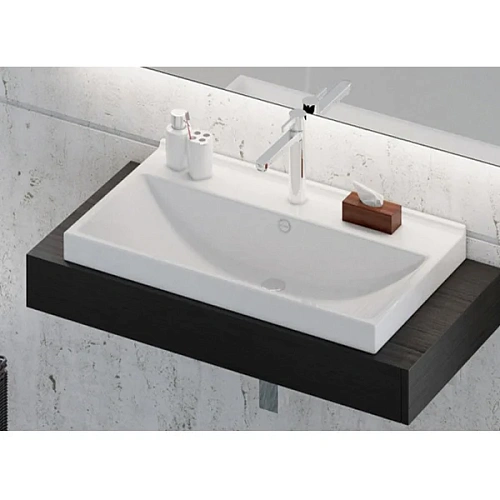 Тумба с раковиной Comforty Никосия-80Н 00004142204 дуб белый раковина Fest 80 Тумба с раковиной Comforty Никосия-80Н 00004142204 дуб белый раковина Fest 80