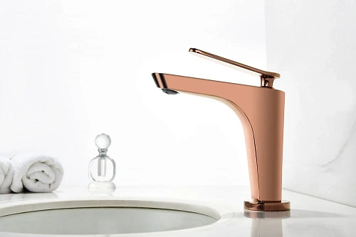 Смеситель для раковины ABBER Zeitlos AF8909RG розовое золото Смеситель для раковины ABBER Zeitlos AF8909RG розовое золото