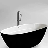 Ванна отдельностоящая Ceruttispa GRETA170GMB CT10878 1700x800x600 акриловая, черная матовая снаружи, белая внутри, со сливом-переливом Ванна отдельностоящая Ceruttispa GRETA170GMB CT10878 1700x800x600 акриловая, черная матовая снаружи, белая внутри, со сливом-переливом