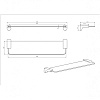 Полка CeramaLux стекло 51011 хром Полка CeramaLux стекло 51011 хром