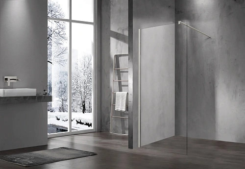 Душевая перегородка Vincea Walk-In VSW-1H700CLBN 700x2000, брашированный никель, стекло прозрачное Душевая перегородка Vincea Walk-In VSW-1H700CLBN 700x2000, брашированный никель, стекло прозрачное