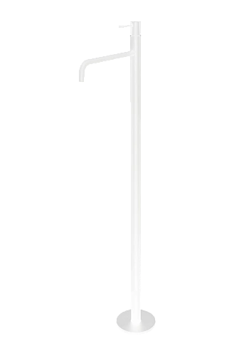 Смеситель для раковины Boheme Uno Matt White напольный 107-MW белый Смеситель для раковины Boheme Uno Matt White напольный 107-MW белый