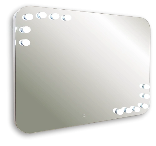 Зеркало SILVER MIRRORS 915x685 сенсорный выключатель, смена цвета, 12 ламп в комплекте Эмбер (LED-00 LED-00002506 Зеркало SILVER MIRRORS 915x685 сенсорный выключатель, смена цвета, 12 ламп в комплекте Эмбер (LED-00 LED-00002506