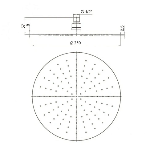 Душевой лоток Paini Harmony CH650HC 650 мм, черный матовый Душевой лоток Paini Harmony CH650HC 650 мм, черный матовый