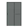 Картинка анонса товара «душевая дверь grossman style 100.k33.05.120.21.10 (120x195) черный матовый, стекло тонированное»