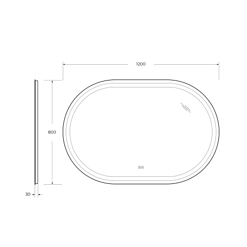 Зеркало CEZARES GIUBILEO с подсветкой сенсорным выключателем и подогревом CZR-SPC-GIUBILEO-1200-800-TCH-WARM 1200x800x30 Зеркало CEZARES GIUBILEO с подсветкой сенсорным выключателем и подогревом CZR-SPC-GIUBILEO-1200-800-TCH-WARM 1200x800x30