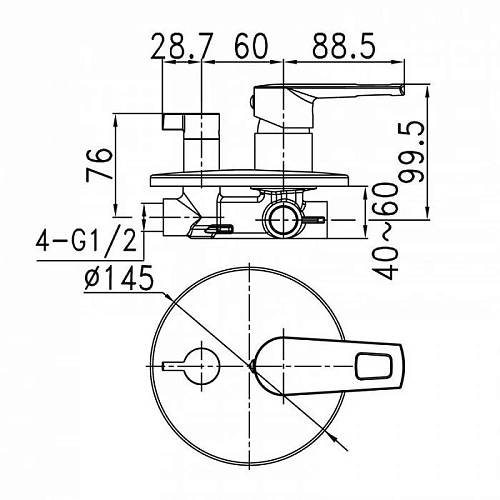 Смеситель для ванны Iddis Runo RUNSB00I67 Смеситель для ванны Iddis Runo RUNSB00I67