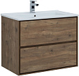 Тумба под раковину Aquanet Милан 85 дуб рустикальный 00339968 подвесная Тумба под раковину Aquanet Милан 85 дуб рустикальный 00339968 подвесная
