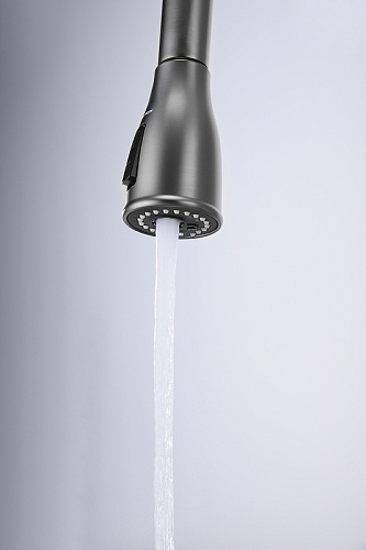 Смеситель для кухни Paulmark Lange вороненая сталь La214212-GM Смеситель для кухни Paulmark Lange вороненая сталь La214212-GM