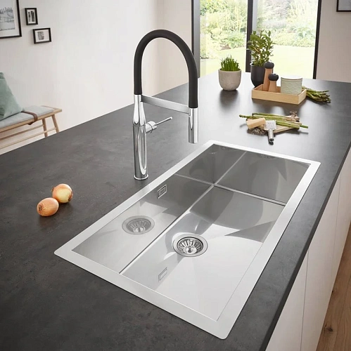 Кухонная мойка Grohe K700 из нержавеющей стали под столешницу, 31580SD0 Кухонная мойка Grohe K700 из нержавеющей стали под столешницу, 31580SD0