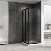 Душевой уголок ABBER Schwarzer Diamant AG02090BMH 90x90 см универсальный, профиль черный, стекло матовое Душевой уголок ABBER Schwarzer Diamant AG02090BMH 90x90 см универсальный, профиль черный, стекло матовое
