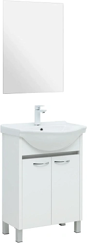 Тумба с раковиной Aquanet Донна 60 00308382 белый глянец Тумба с раковиной Aquanet Донна 60 00308382 белый глянец