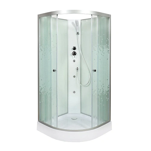 Душевая кабина Dto L980 (L980GM+EL) 80x80 см с гидромассажем и электрикой Душевая кабина Dto L980 (L980GM+EL) 80x80 см с гидромассажем и электрикой