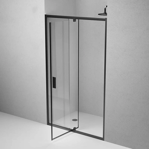 Душевая дверь AM.PM Gem W90G-120-1P-BT 120x195, черный, стекло прозрачное Душевая дверь AM.PM Gem W90G-120-1P-BT 120x195, черный, стекло прозрачное