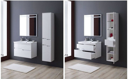 Шкаф-пенал Aquanet Модена 35 белый 00196967 Шкаф-пенал Aquanet Модена 35 белый 00196967