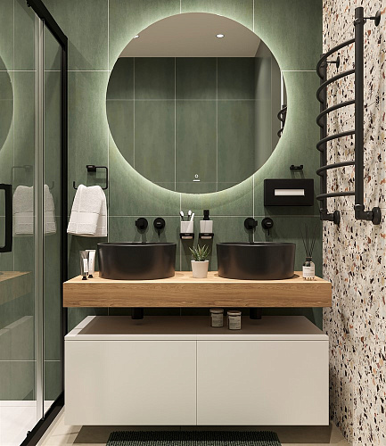 Столешница STWORKI Ольборг 120 дуб французский, без отверстий, 2 тумбы 60 + 2 раковины 483407 Столешница STWORKI Ольборг 120 дуб французский, без отверстий, 2 тумбы 60 + 2 раковины 483407