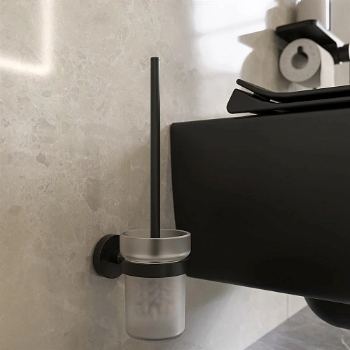 Комплект Унитаз подвесной STWORKI Ноттвиль SETK3104-2616 безободковый, с микролифтом, черный + Систе 587757 Комплект Унитаз подвесной STWORKI Ноттвиль SETK3104-2616 безободковый, с микролифтом, черный + Систе 587757