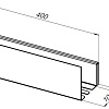 Полка Aquanet Магнум 40x12 сталь браш 00334110 Полка Aquanet Магнум 40x12 сталь браш 00334110